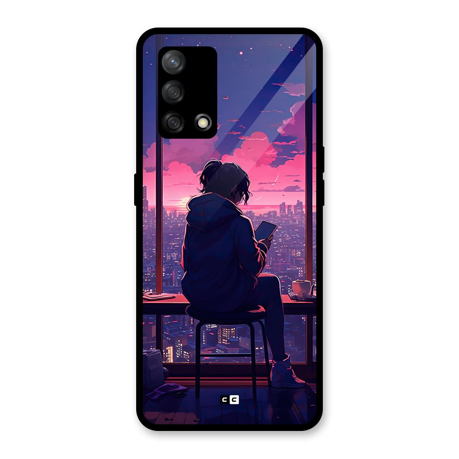 Alone Anime Glass Back Case for Oppo F19