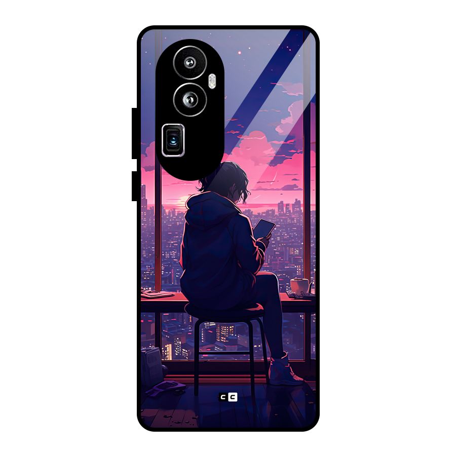 Alone Anime Glass Back Case for Oppo Reno10 Pro Plus