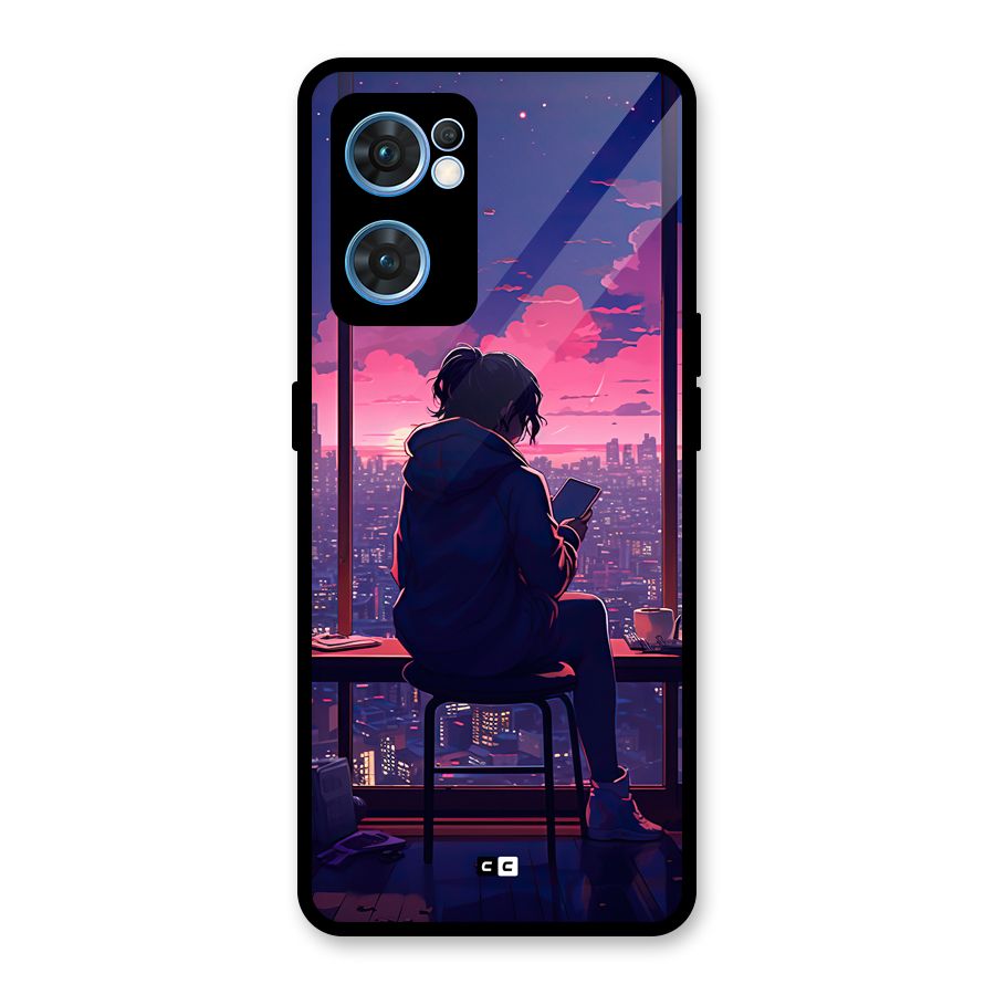 Alone Anime Glass Back Case for Oppo Reno7 5G