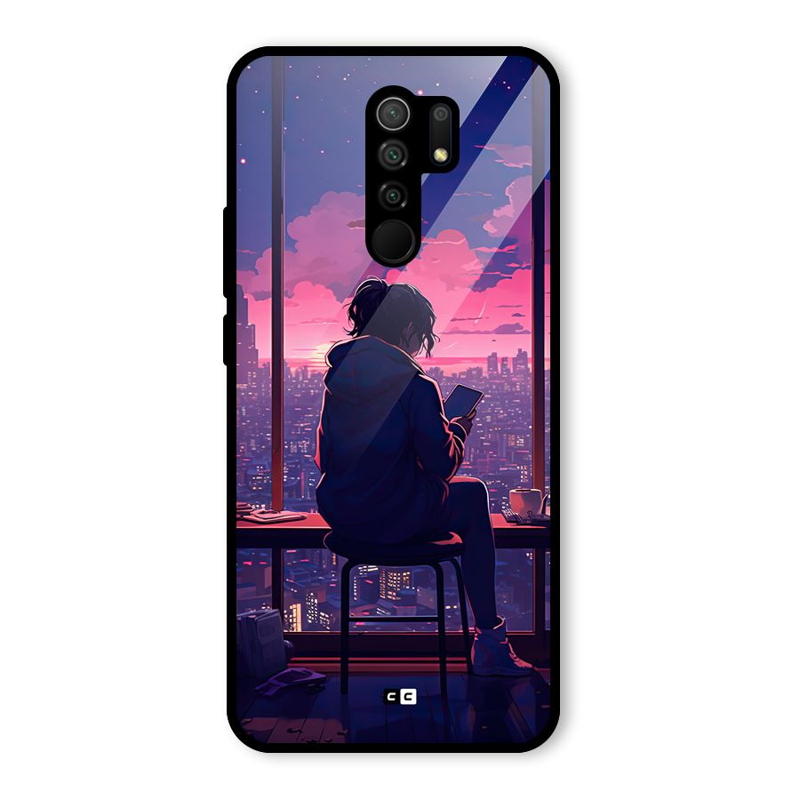 Alone Anime Glass Back Case for Poco M2
