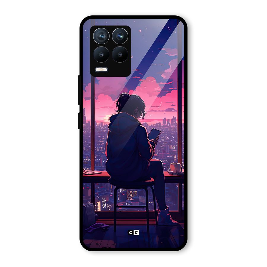 Alone Anime Glass Back Case for Realme 8