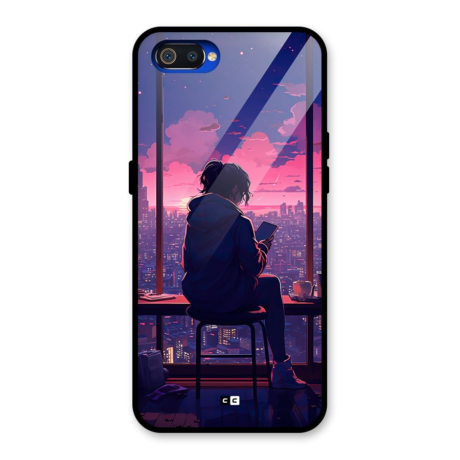 Alone Anime Glass Back Case for Realme C2