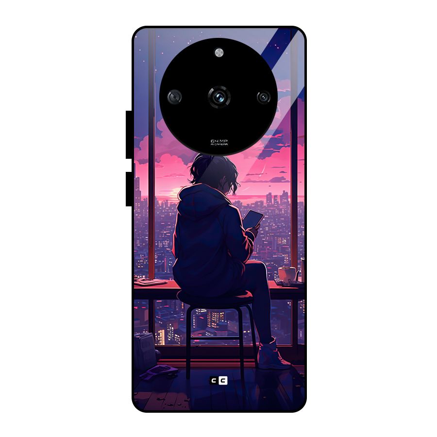 Alone Anime Glass Back Case for Realme Narzo 60 5G