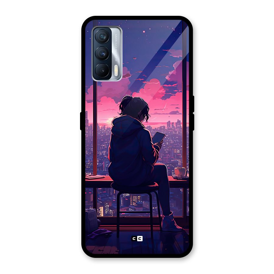 Alone Anime Glass Back Case for Realme X7