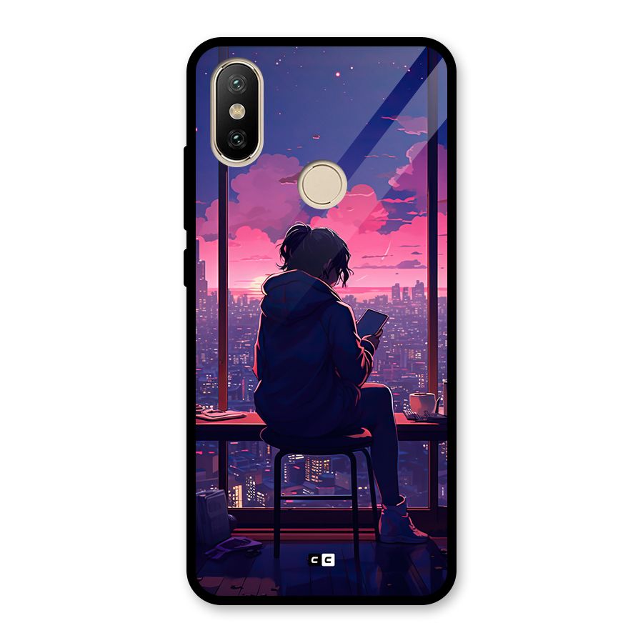 Alone Anime Glass Back Case for Redmi A2