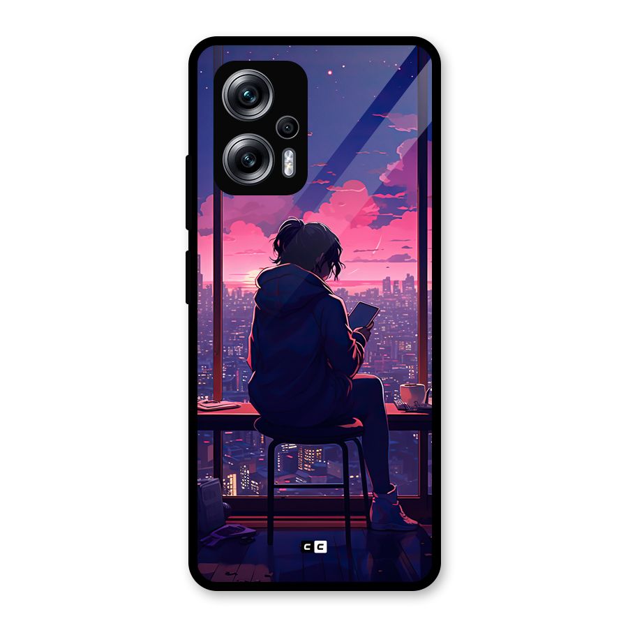 Alone Anime Glass Back Case for Redmi K50i