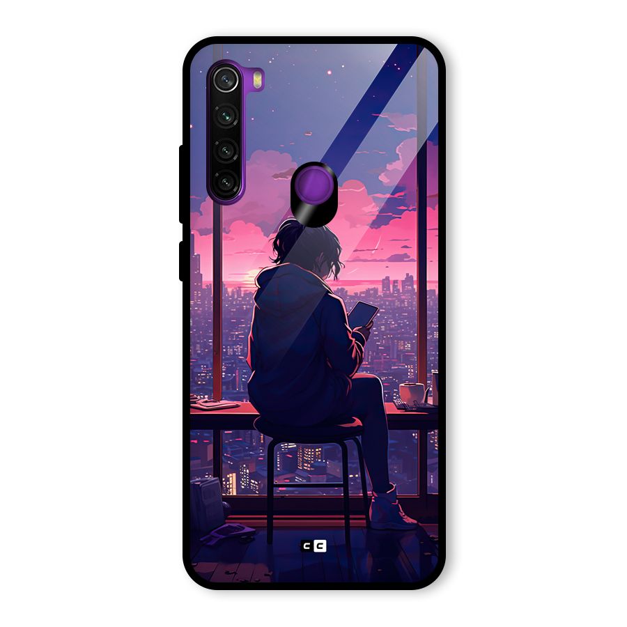Alone Anime Glass Back Case for Redmi Note 8