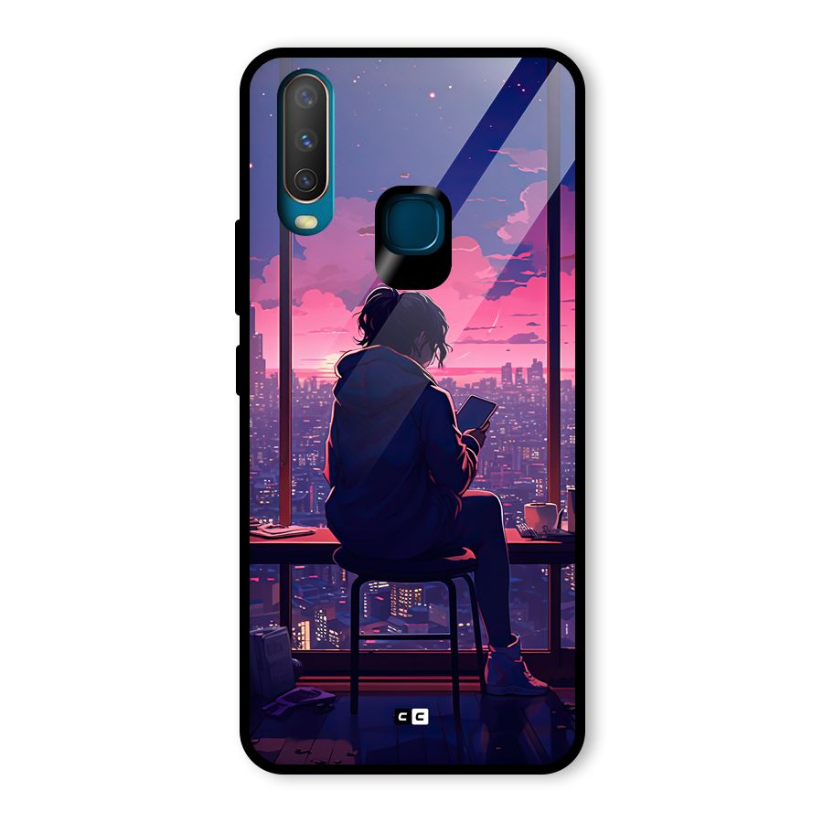Alone Anime Glass Back Case for Vivo U10