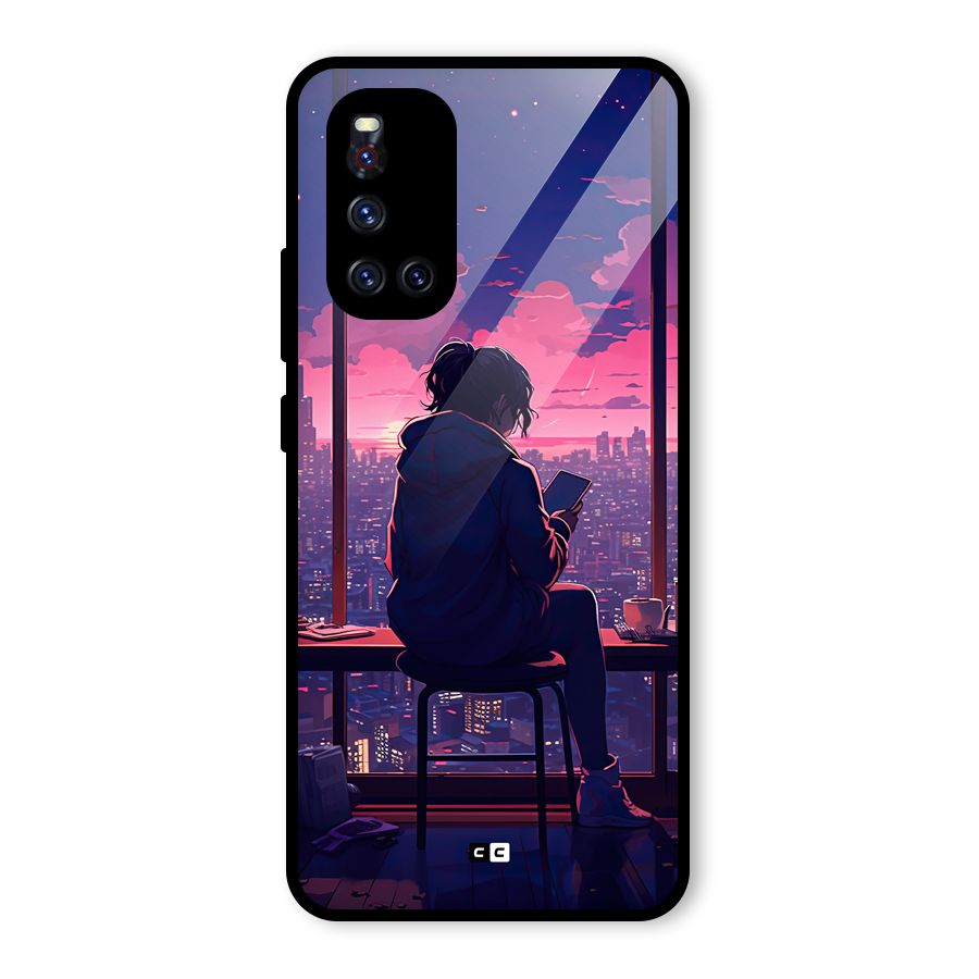 Alone Anime Glass Back Case for Vivo V19