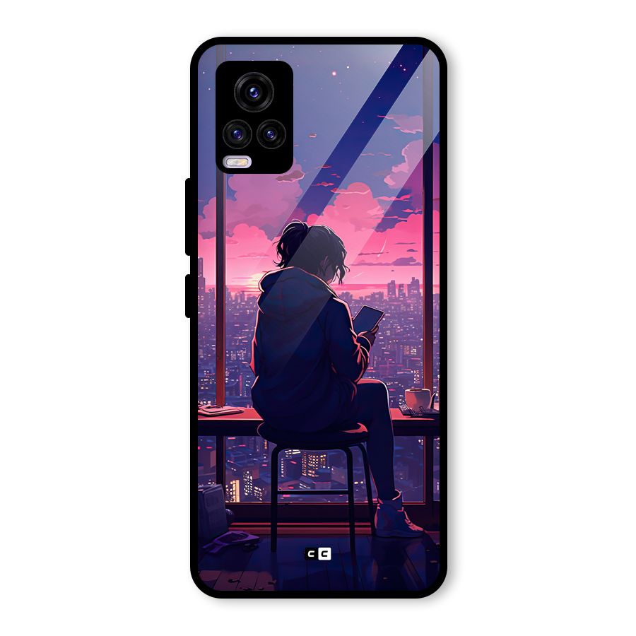 Alone Anime Glass Back Case for Vivo V20