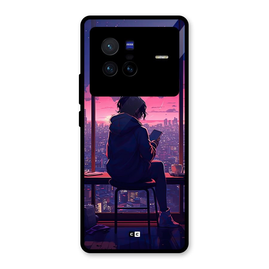 Alone Anime Glass Back Case for Vivo X80