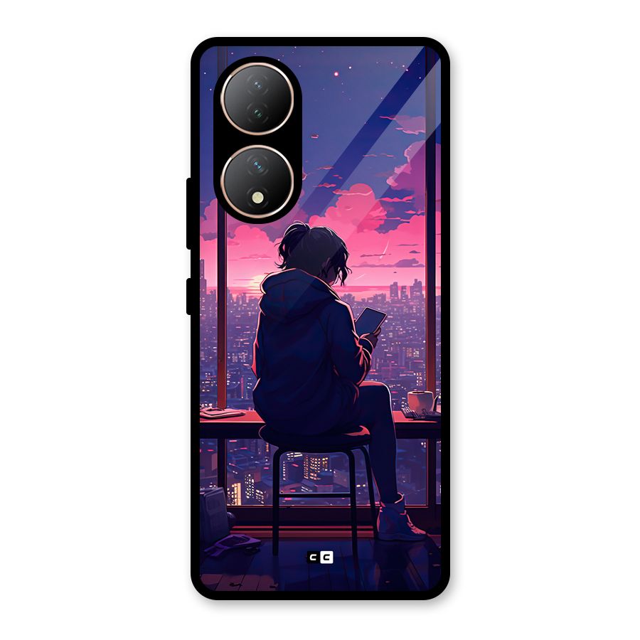 Alone Anime Glass Back Case for Vivo Y100A