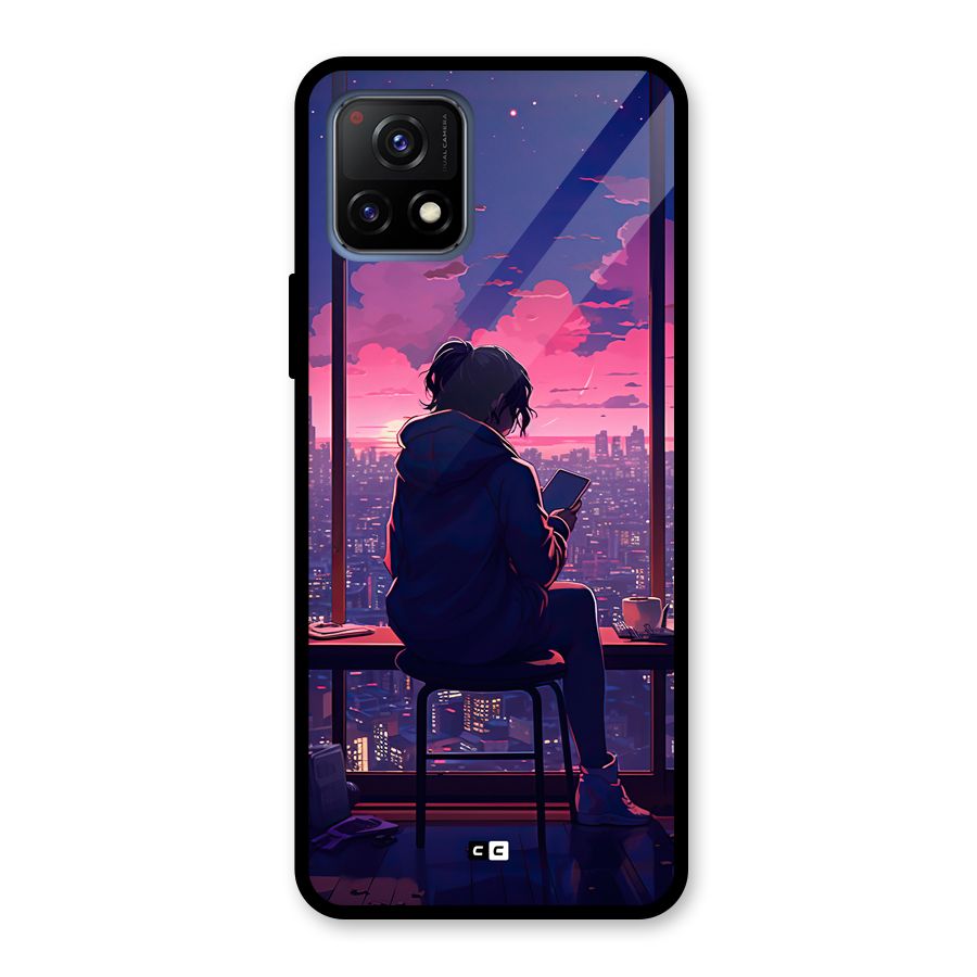 Alone Anime Glass Back Case for Vivo Y72 5G