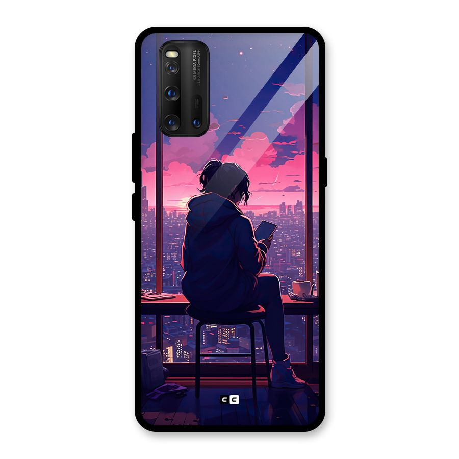 Alone Anime Glass Back Case for Vivo iQOO 3