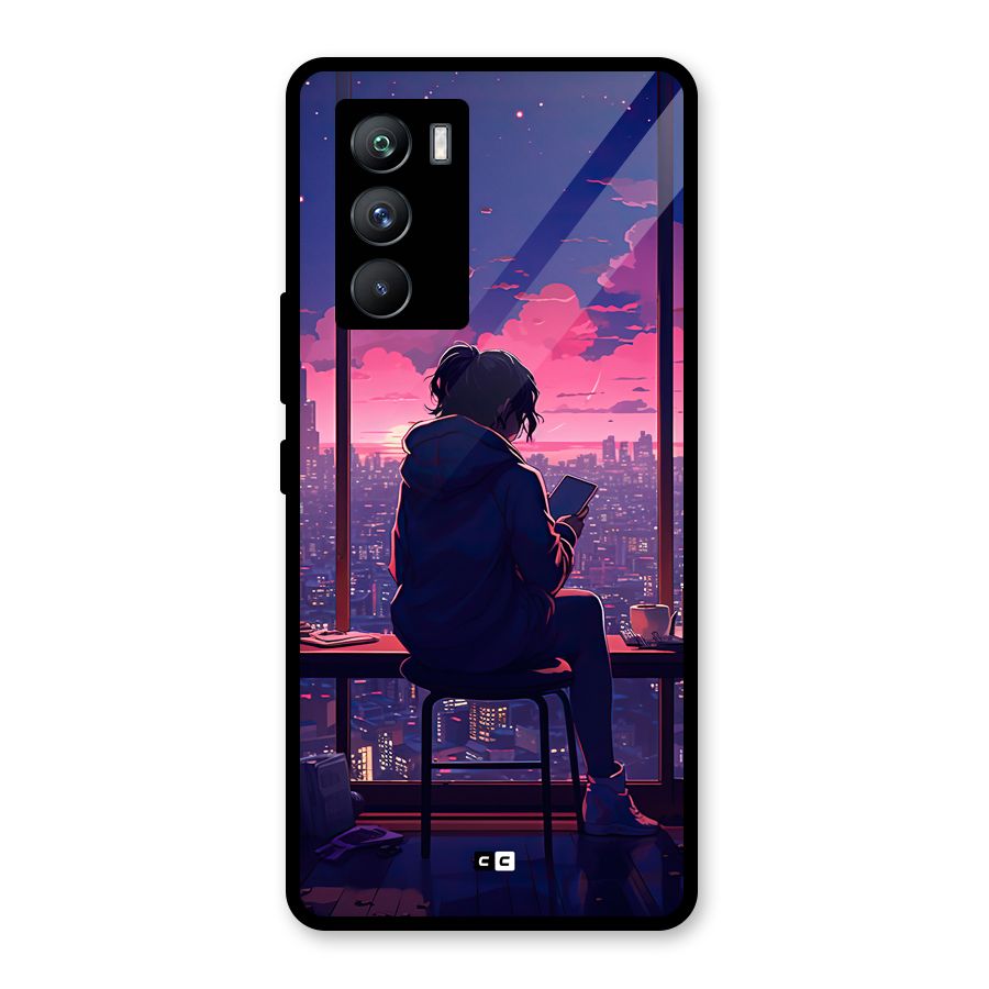 Alone Anime Glass Back Case for Vivo iQOO 9 SE