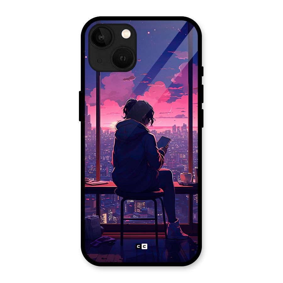 Alone Anime Glass Back Case for iPhone 13