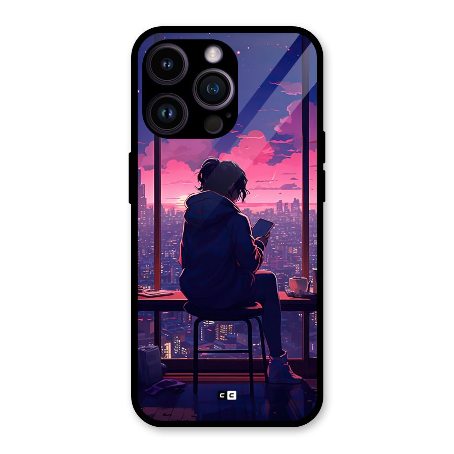 Alone Anime Glass Back Case for iPhone 14 Pro Max