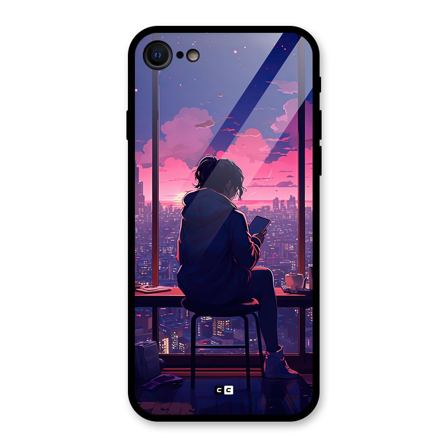 Alone Anime Glass Back Case for iPhone 7