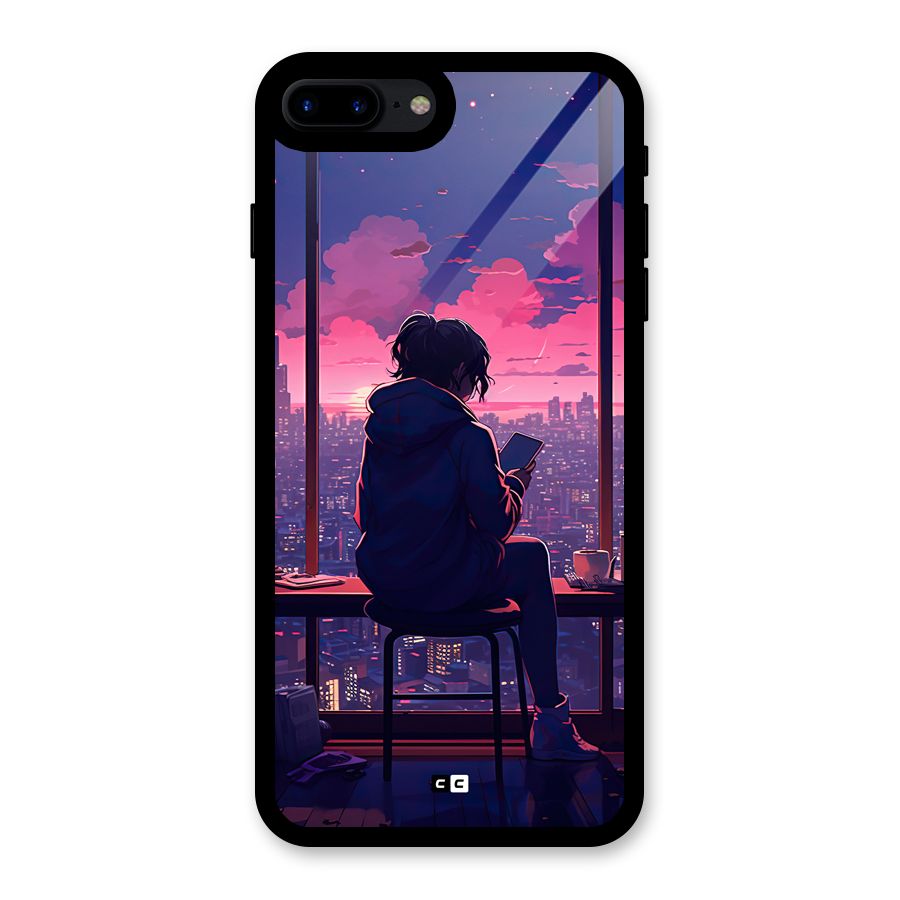 Alone Anime Glass Back Case for iPhone 8 Plus