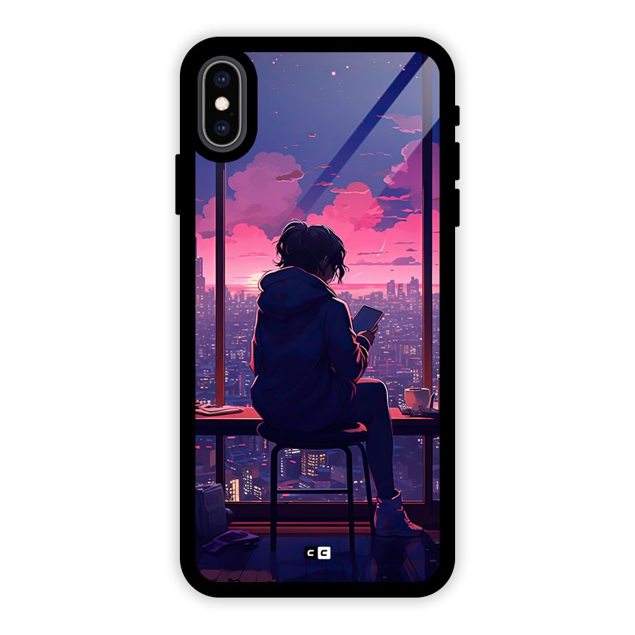 Alone Anime Glass Back Case for iPhone XS Max