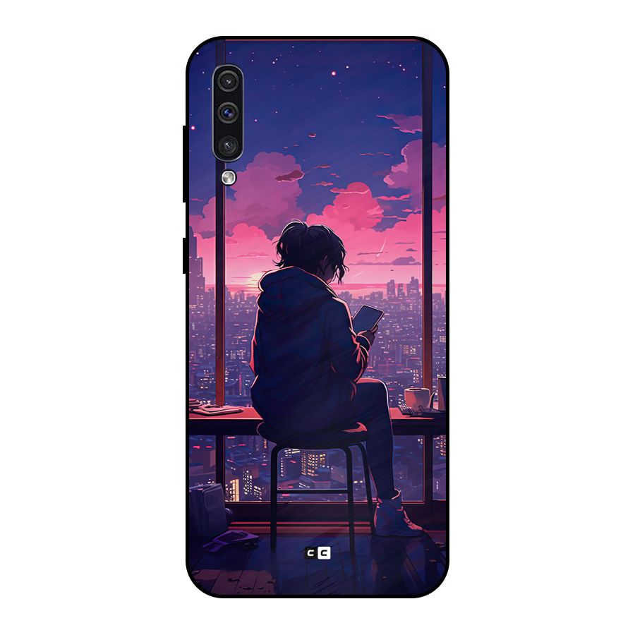 Alone Anime Metal Back Case for Galaxy A50