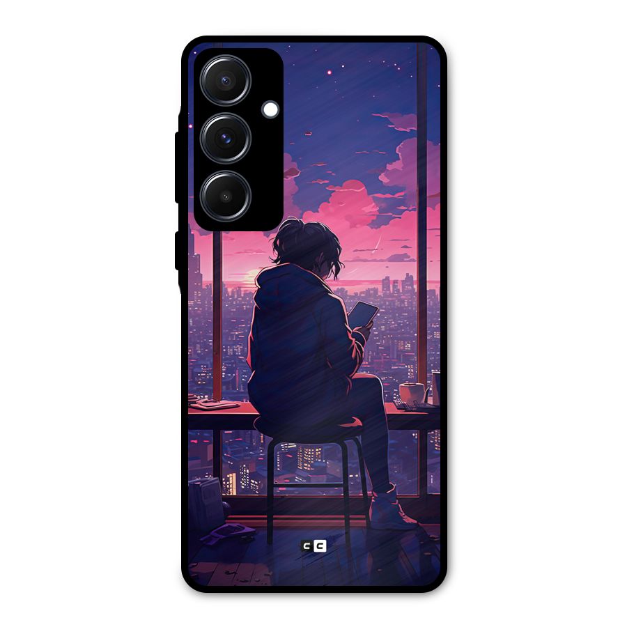 Alone Anime Metal Back Case for Galaxy A55