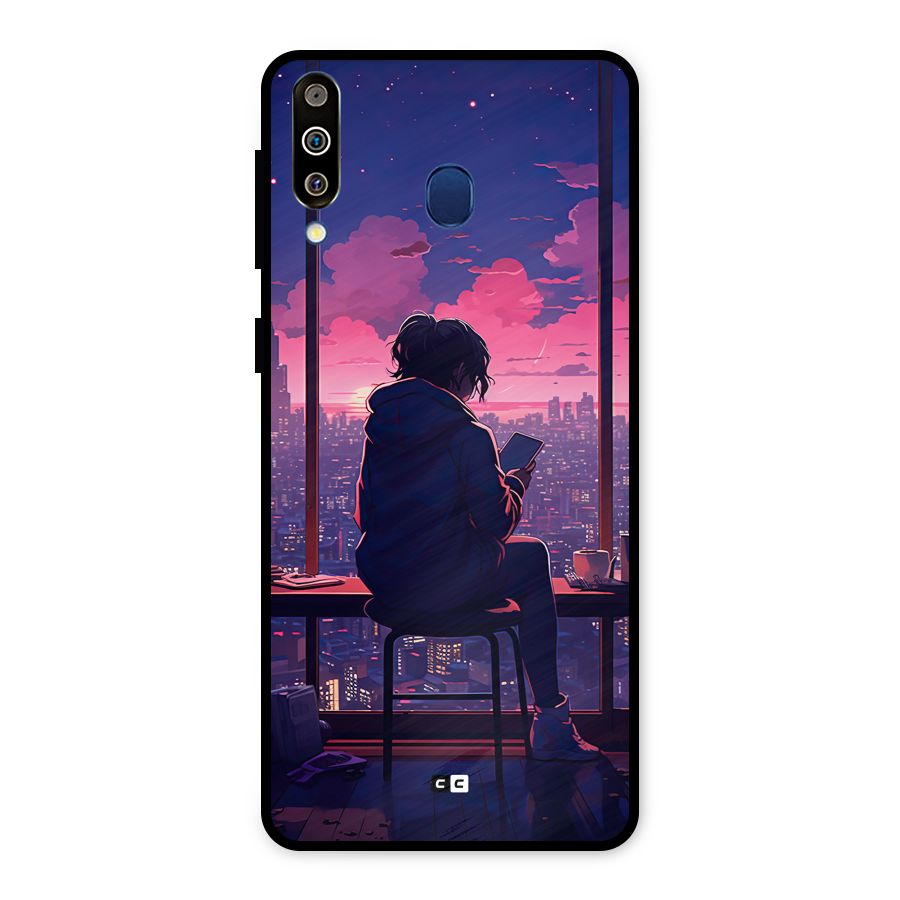 Alone Anime Metal Back Case for Galaxy M30