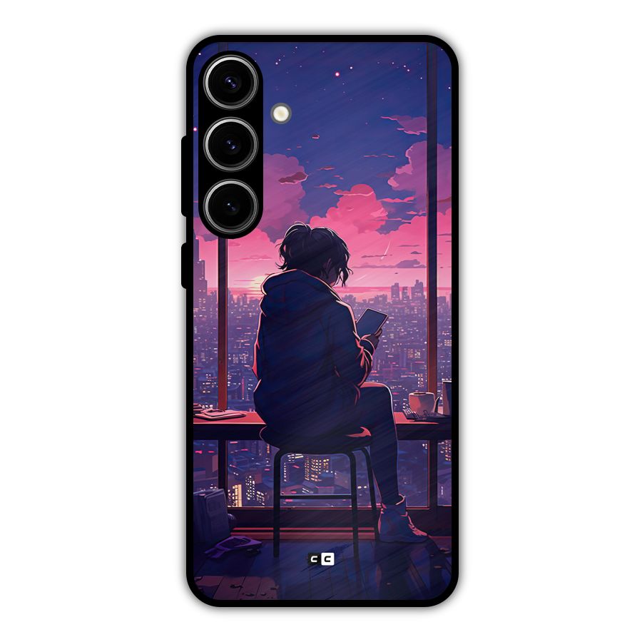 Alone Anime Metal Back Case for Galaxy S24 Plus