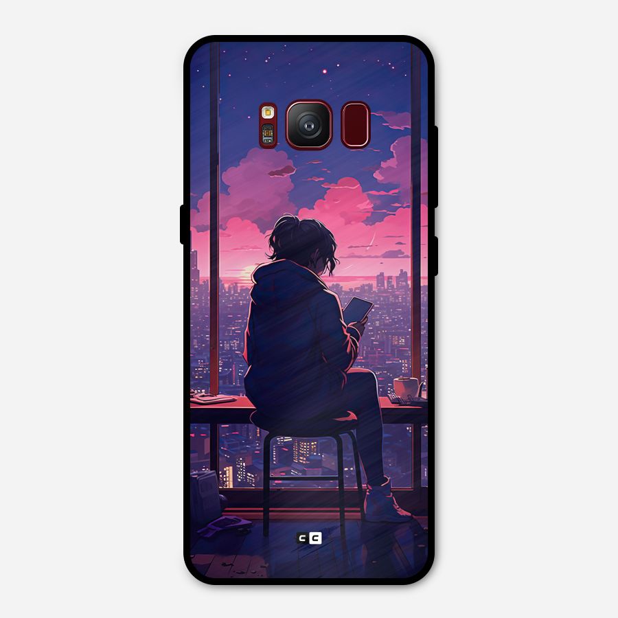 Alone Anime Metal Back Case for Galaxy S8