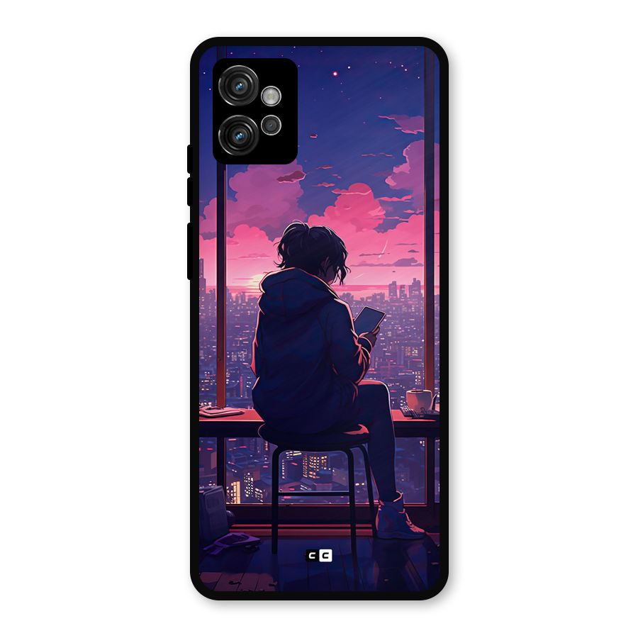 Alone Anime Metal Back Case for Moto G32