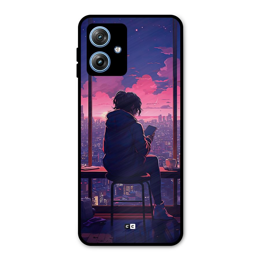 Alone Anime Metal Back Case for Moto G54