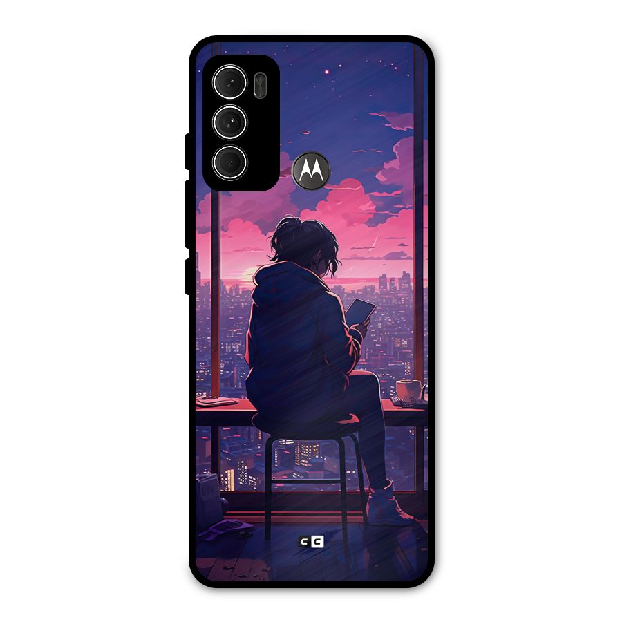 Alone Anime Metal Back Case for Moto G60