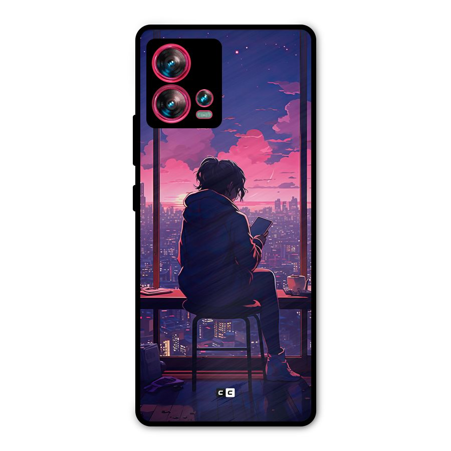 Alone Anime Metal Back Case for Motorola Edge 30 Fusion