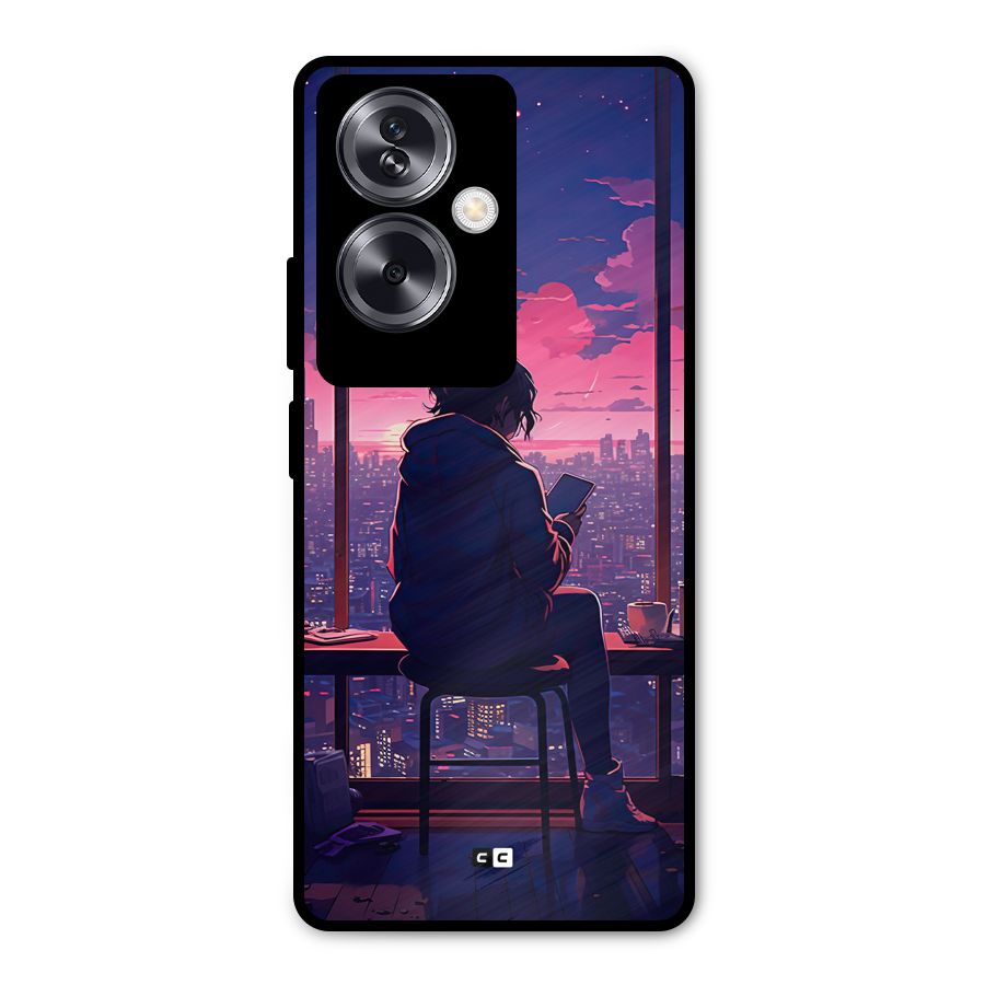 Alone Anime Metal Back Case for Oppo A79 5G
