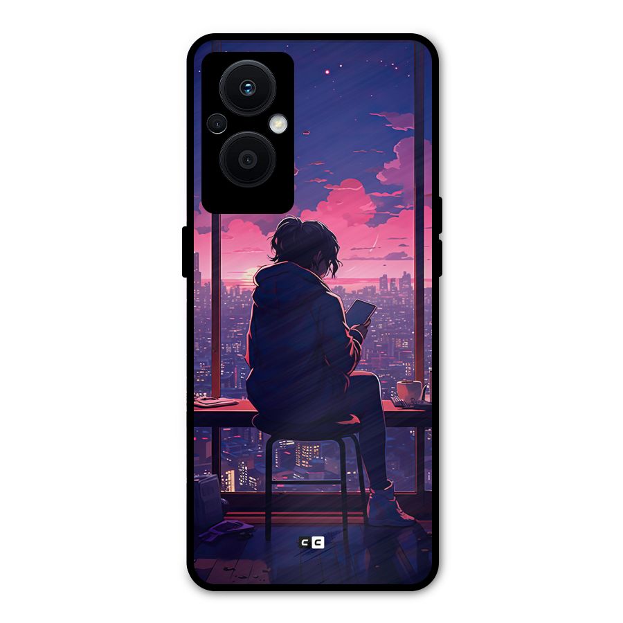 Alone Anime Metal Back Case for Oppo F21 Pro 5G