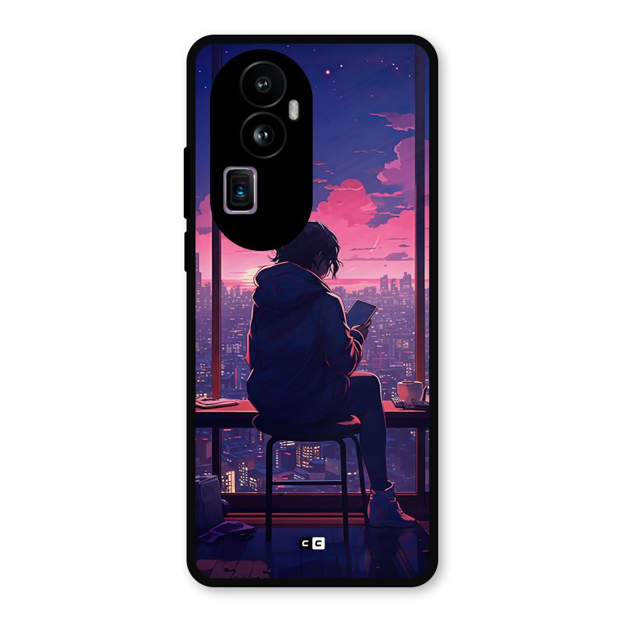 Alone Anime Metal Back Case for Oppo Reno10 Pro Plus