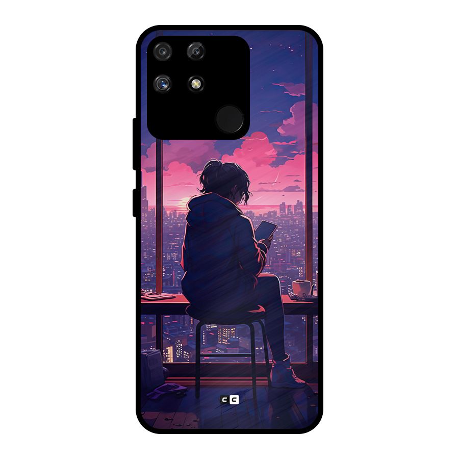 Alone Anime Metal Back Case for Realme Narzo 50A