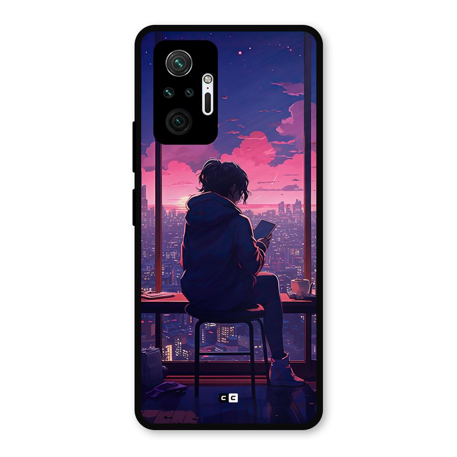 Alone Anime Metal Back Case for Redmi Note 10 Pro Max
