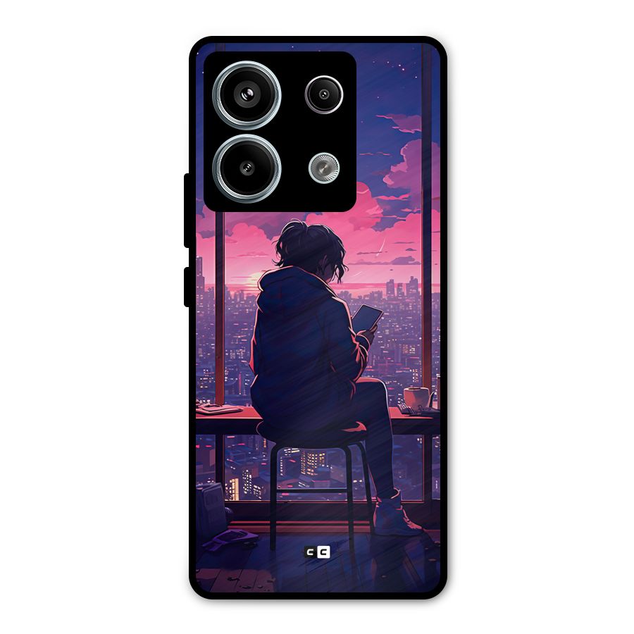 Alone Anime Metal Back Case for Redmi Note 13 Pro 5G