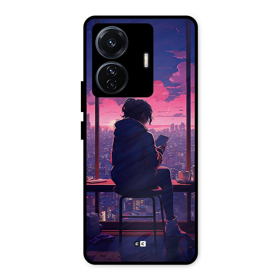 Alone Anime Metal Back Case for Vivo T1 Pro