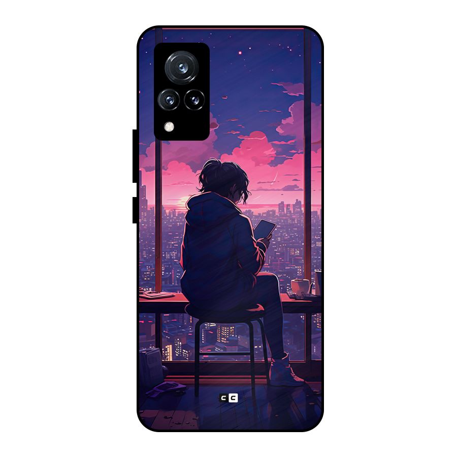 Alone Anime Metal Back Case for Vivo V21 5G