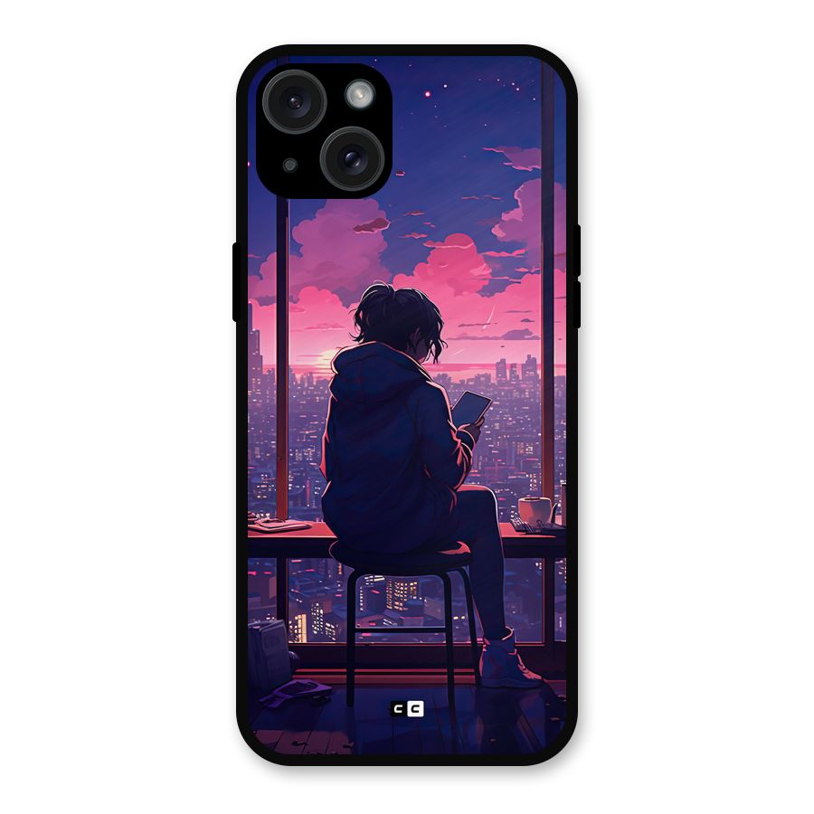Alone Anime Metal Back Case for iPhone 15 Plus