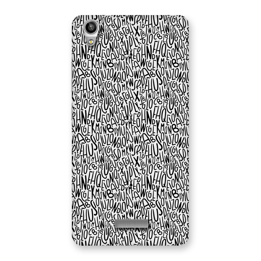 Alphabet Seamless Abstract Back Case for Lava-Pixel-V1