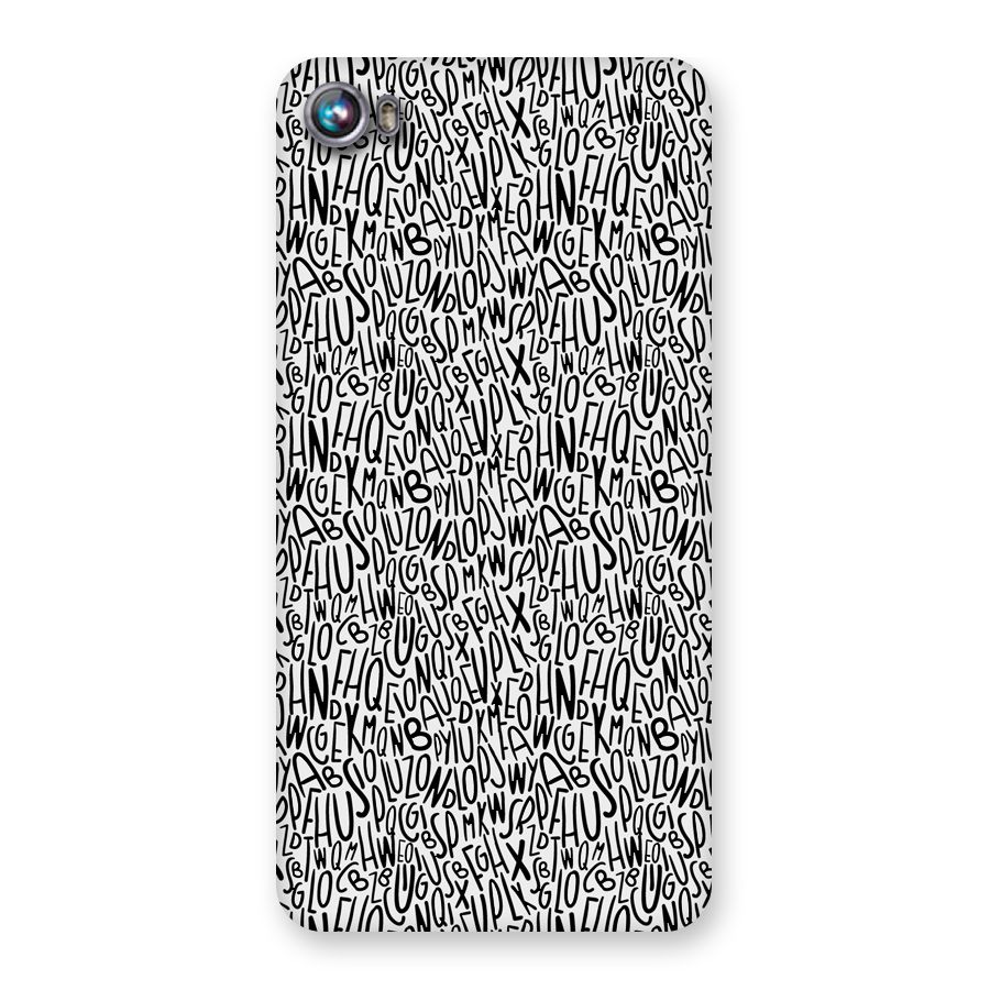 Alphabet Seamless Abstract Back Case for Micromax Canvas Fire 4 A107