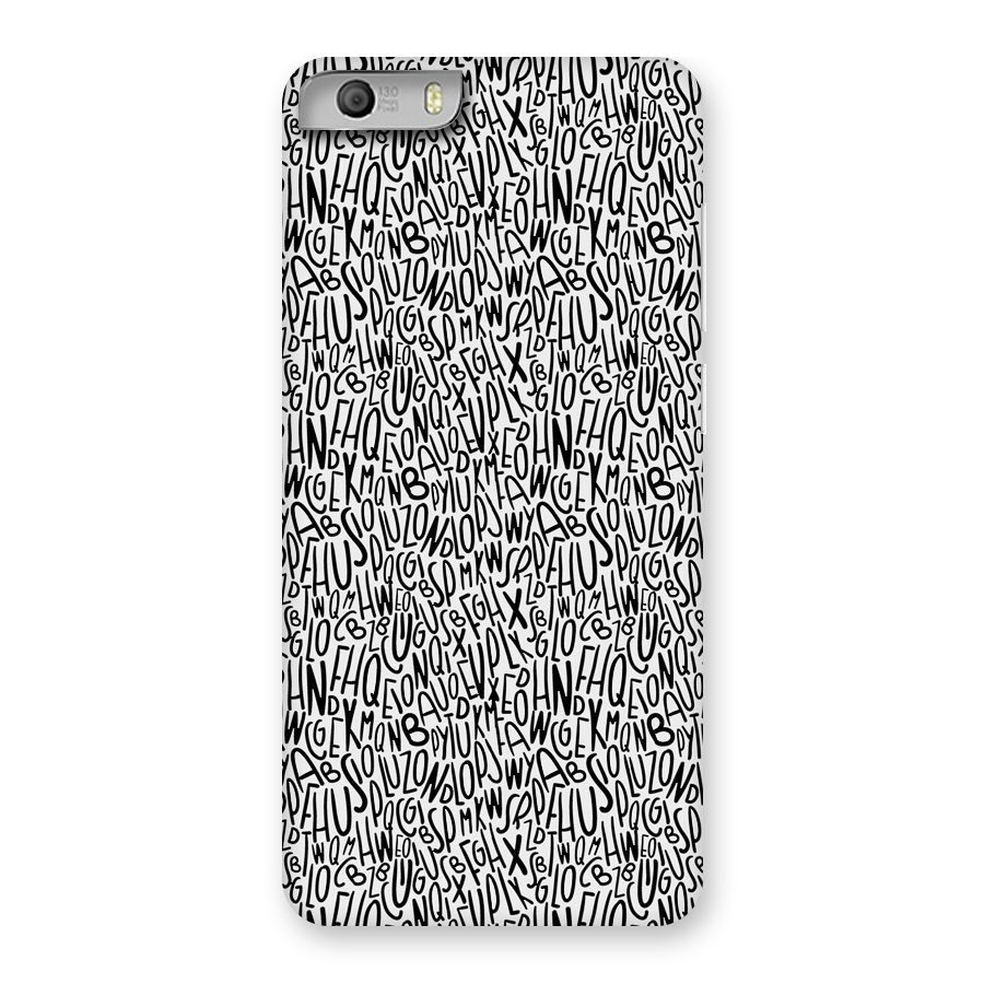 Alphabet Seamless Abstract Back Case for Micromax Canvas Knight 2