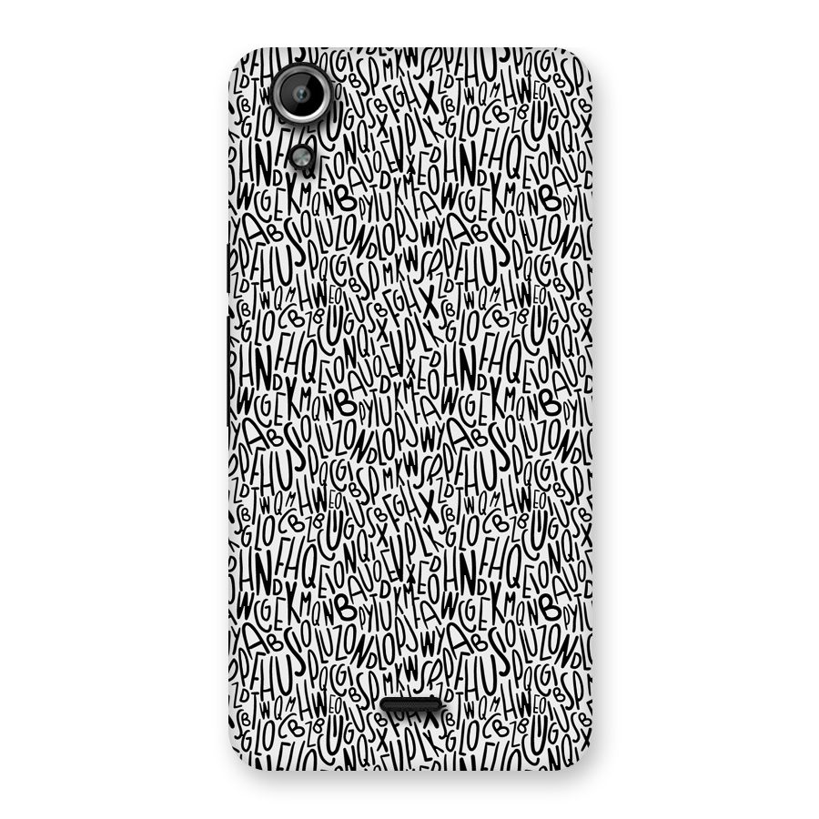 Alphabet Seamless Abstract Back Case for Micromax Canvas Selfie Lens Q345