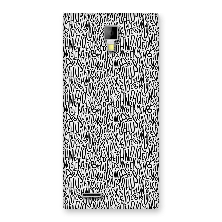 Alphabet Seamless Abstract Back Case for Micromax Canvas Xpress A99