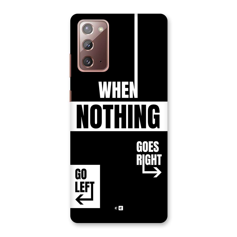 Alternate Plan Back Case for Galaxy Note 20