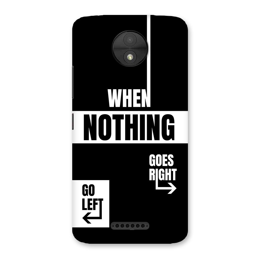 Alternate Plan Back Case for Moto C