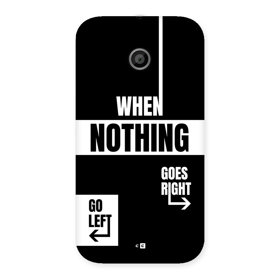 Alternate Plan Back Case for Moto E